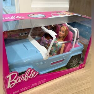 Barbie Dolls Vehicle Playset with Accessories